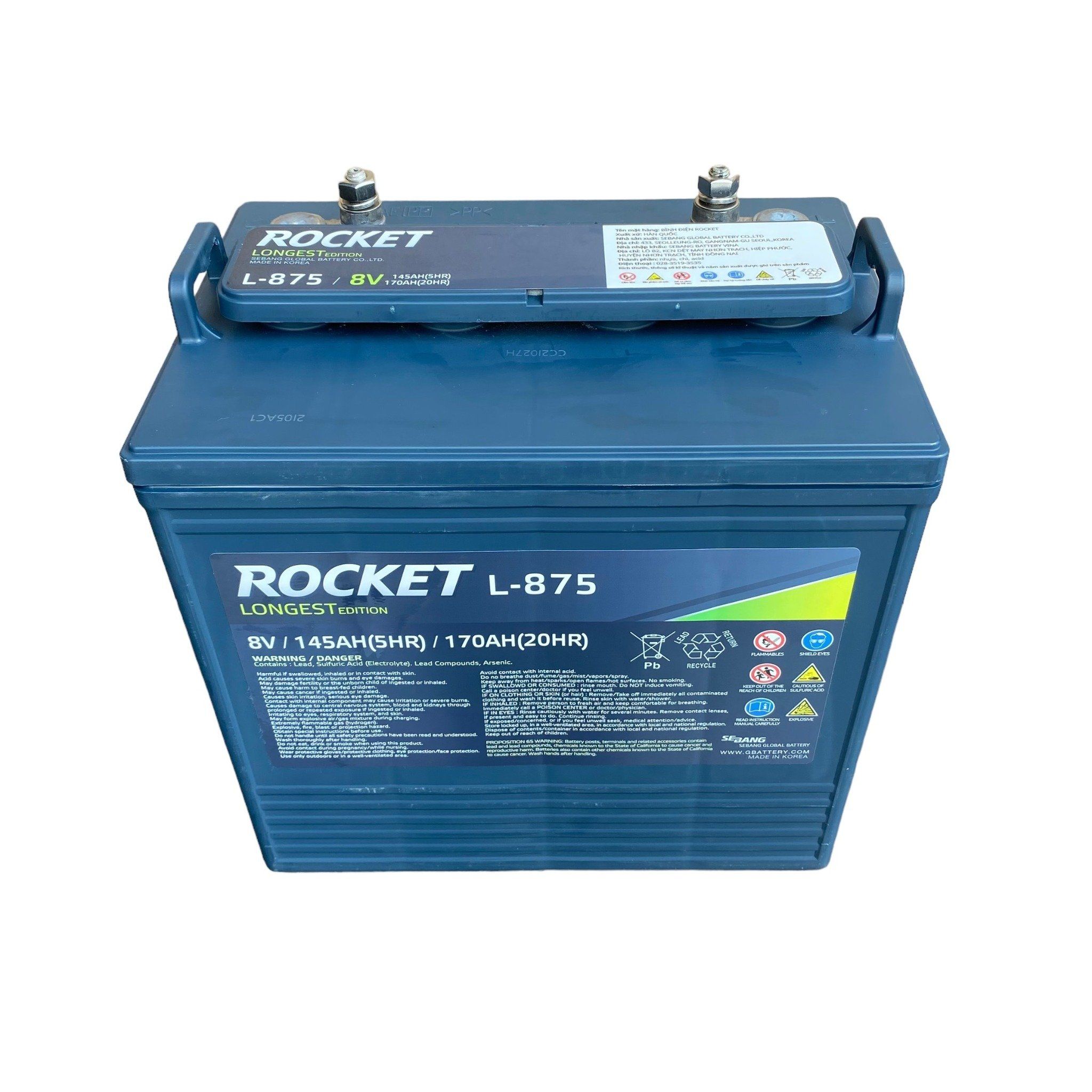 Ắc quy Rocket L-875 (8V-170AH)