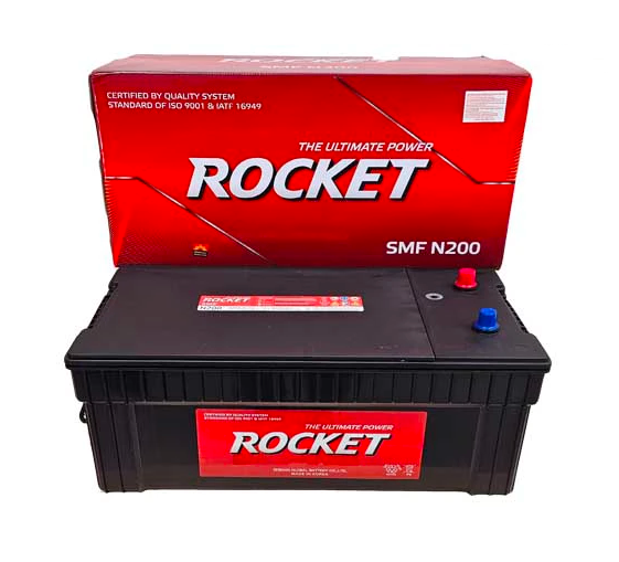 Bình ắc quy khô Rocket 12V-200AH | Mã SMF N200