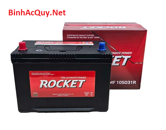  Bình ắc quy khô Rocket 12V-90AH | Mã SMF 105D31R 