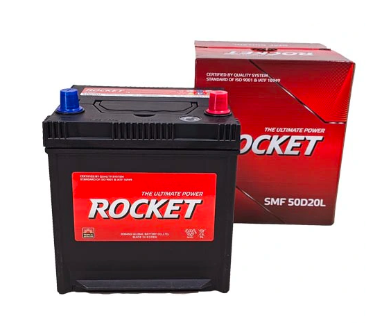 Bình ắc quy khô Rocket 12V-50AH | Mã SMF 50D20L