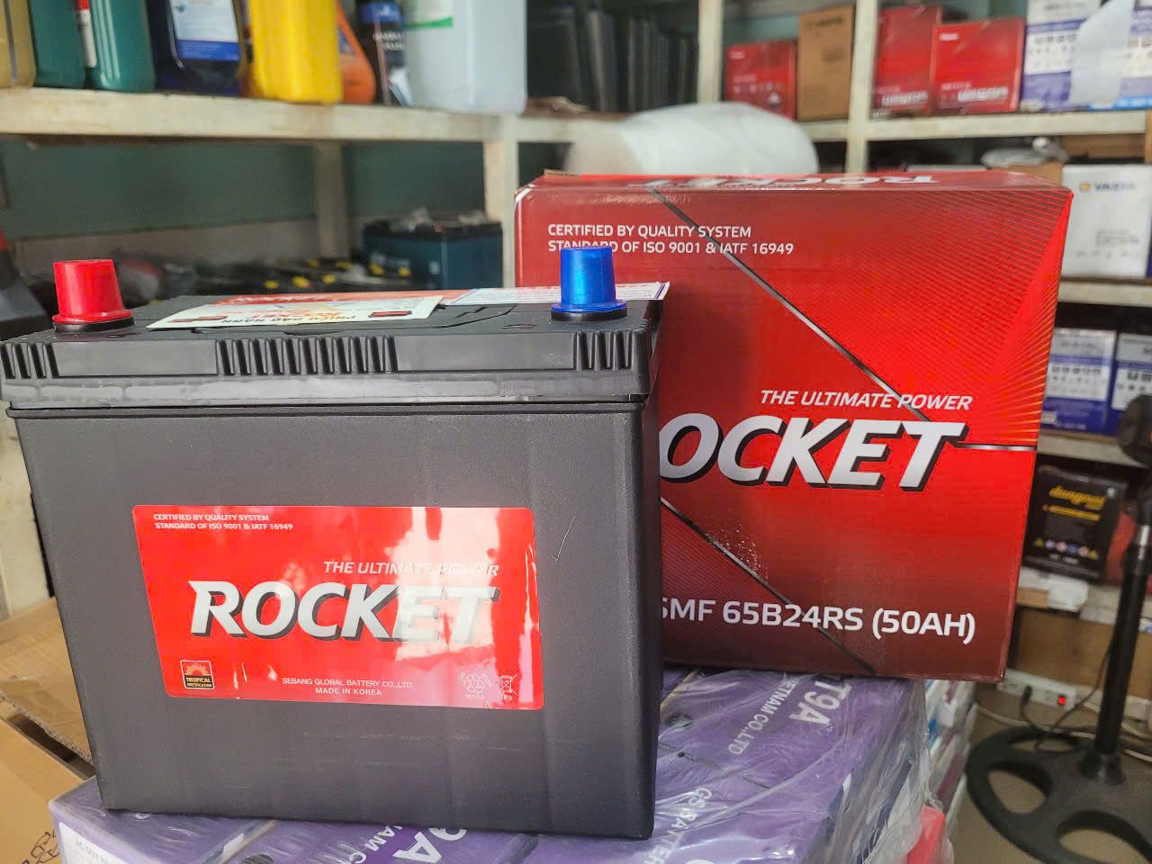 Ắc quy Rocket SMF 65B24RS (12V-50AH)