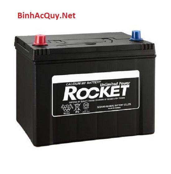  Bình ắc quy khô Rocket 12V-65AH | Mã SMF 75D23R 