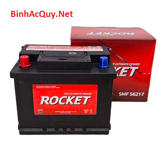  Bình Ắc quy khô Rocket 12V-62AH | Mã SMF DIN 56217R 