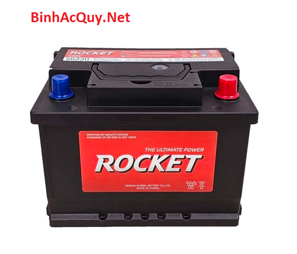 Bình ắc quy khô Rocket 12V-62AH | Mã SMF DIN 56220