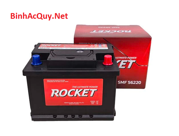  Bình ắc quy khô Rocket 12V-62AH | Mã SMF DIN 56220 