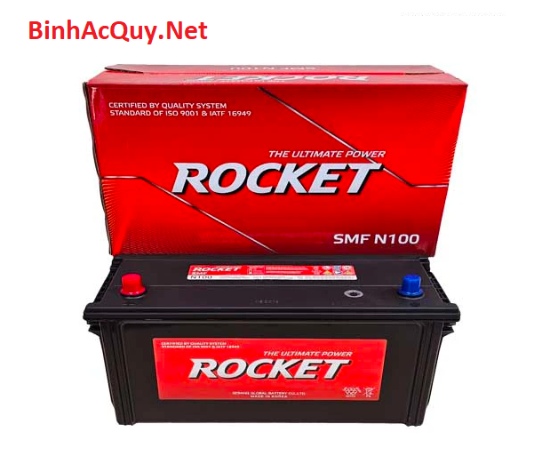 Bình ắc quy khô Rocket 12V-100AH | Mã SMF N100