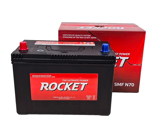  Bình ắc quy khô Rocket 12V-70AH | Mã N70 