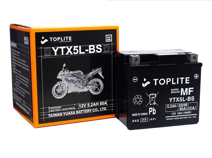 Ắc quy Yuasa Toplite YTX5L-BS (12V-5Ah)