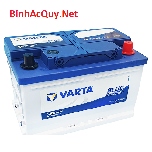 Binh ắc quy Varta DIN75 (12V-75AH) | Mã 57539
