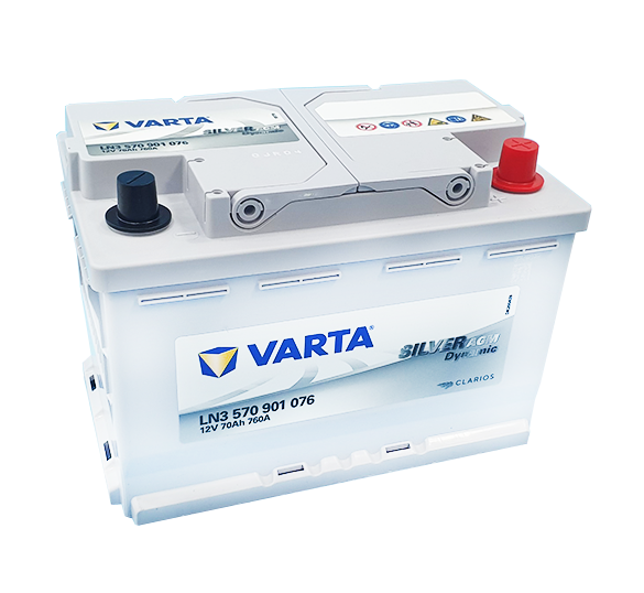  Bình ắc quy Varta AGM LN3 (12V-70AH) | Mã 570901076 
