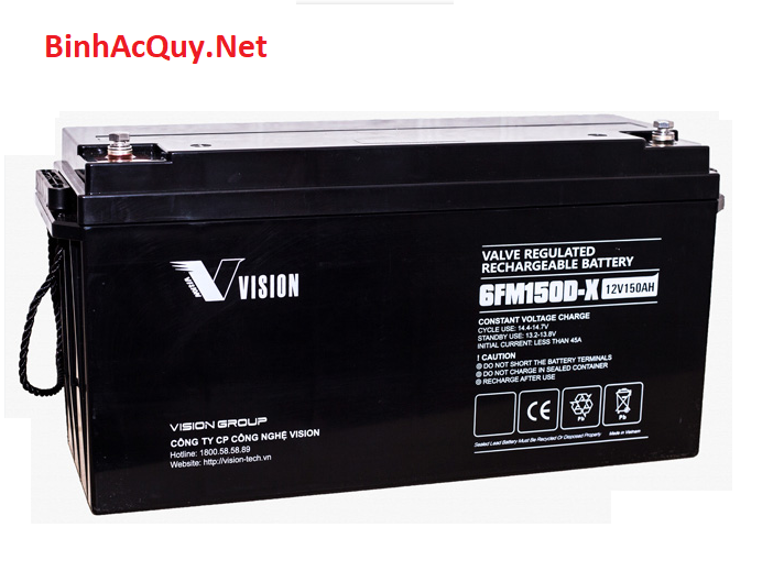 Ắc quy Vision 6FM150D-X (12V-150Ah)