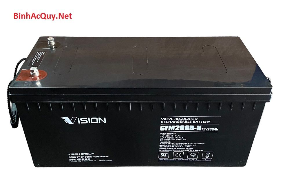 Ắc quy Vision 6FM200-X (12V-200Ah)