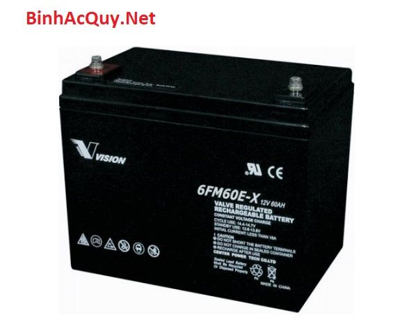 Ắc quy Vision 6FM60E-X (12V-60Ah)