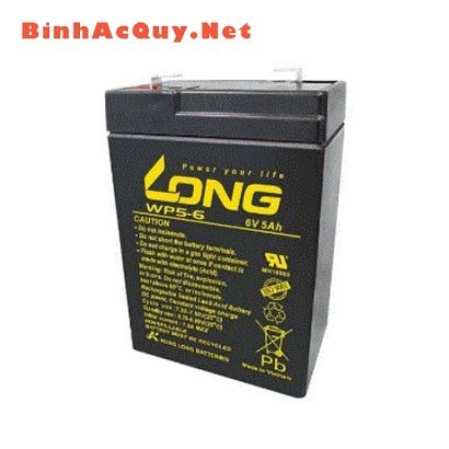  Bình ắc quy Long 6V-5AH | Mã WP5-6 