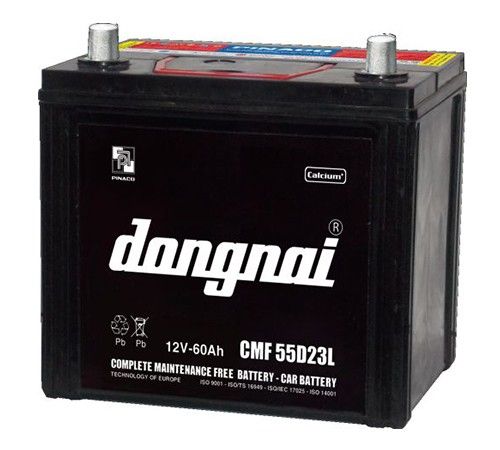 Bình ắc quy khô Đồng Nai 12V-60AH | Mã CMF 55D23L