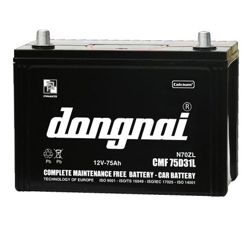 Bình ắc quy khô Đồng Nai 12V-75Ah | Mã CMF 75D31L
