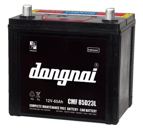 Bình ắc quy Khô Đồng Nai 12V-65Ah | Mã CMF 85D23L