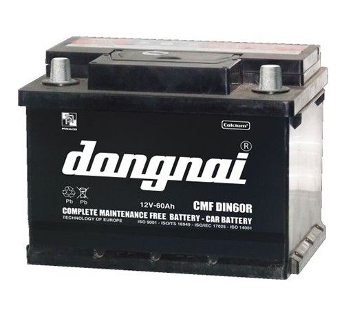 Bình Ắc quy khô Đồng Nai 12V-60Ah | Mã CMF DIN60R