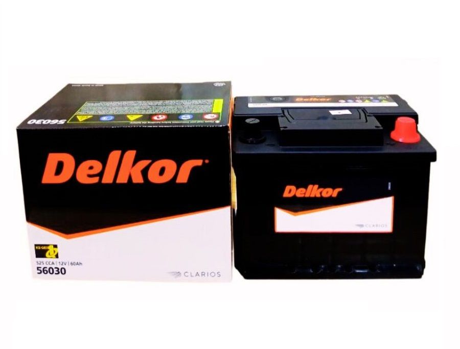 Bình ắc quy khô Delkor 12V-60AH | Mã DIN 56030