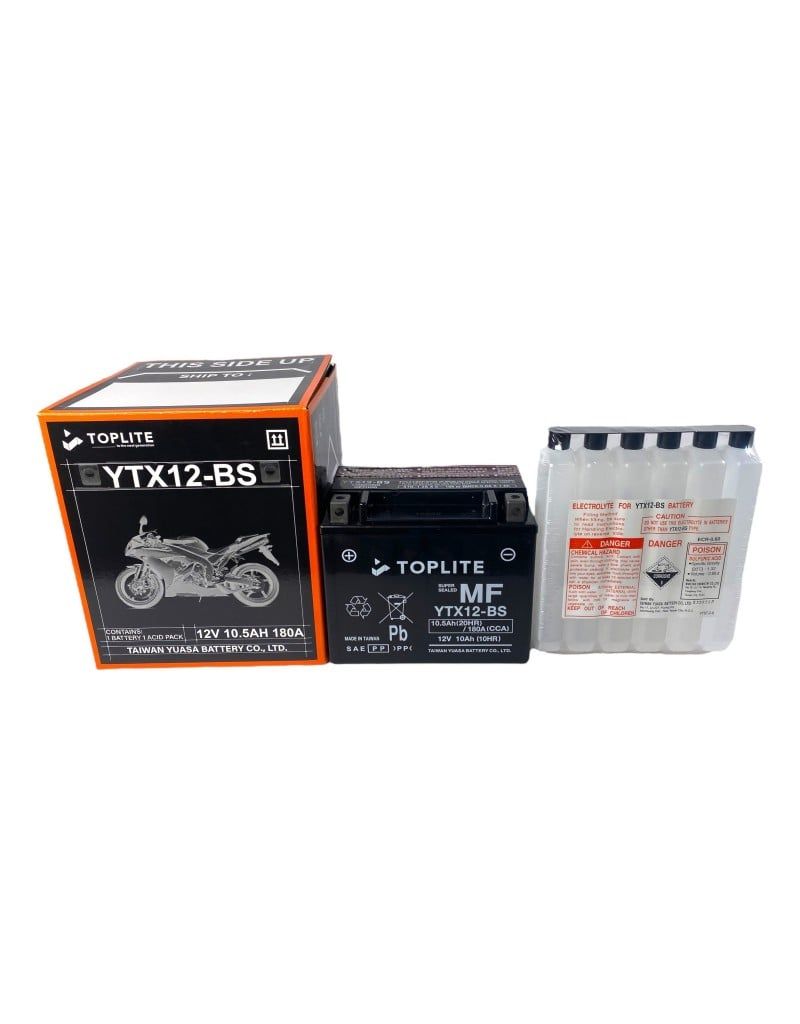 Bình ắc quy Mô tô Yuasa 12V-10AH | Mã Toplite YTX12-BS