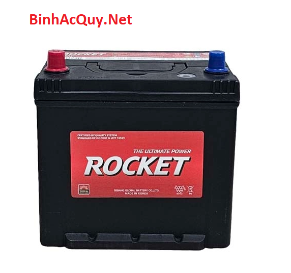  Bình ắc quy khô Rocket 12V-65AH | Mã SMF 75D23R 