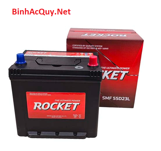  Bình ắc quy khô Rocket 12V-60AH | Mã SMF 55D23L 