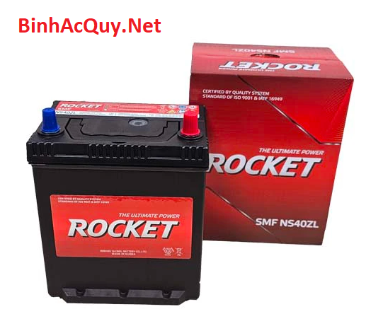  Bình ắc quy khô Rocket 12V-35AH | Mã NS40ZL 