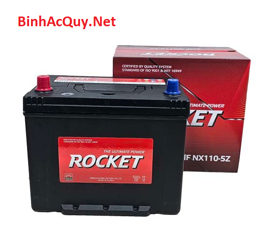 Bình ắc quy khô Rocket 12V-75AH | Mã SMF NX110-5Z
