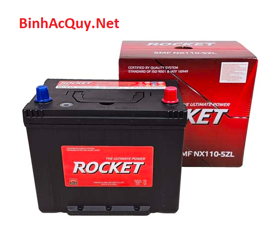 Bình ắc quy khô Rocket 12V-75AH | Mã SMF NX110-5ZL