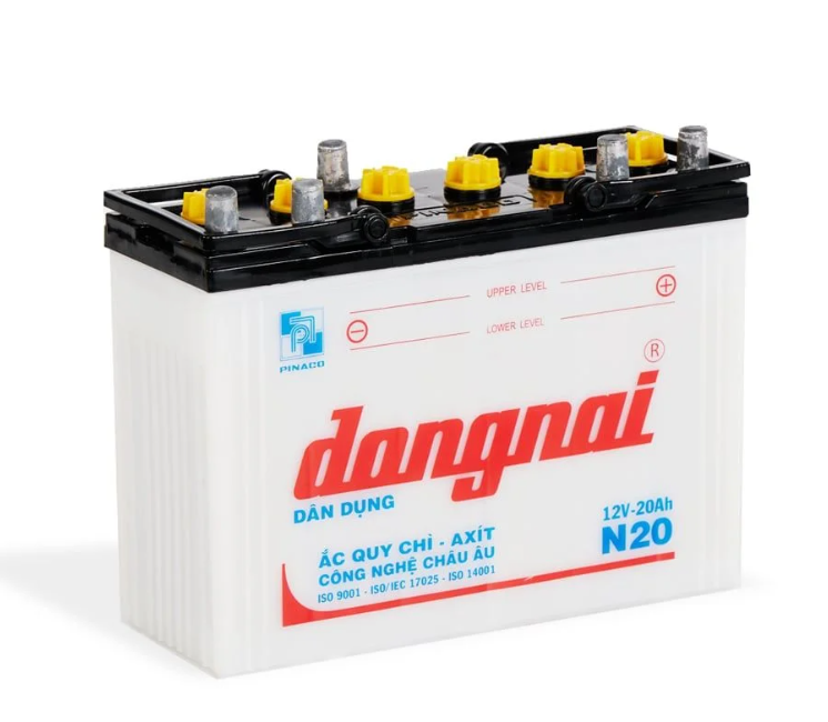 Bình ắc quy nước Đồng Nai 12V-20AH | Mã N20