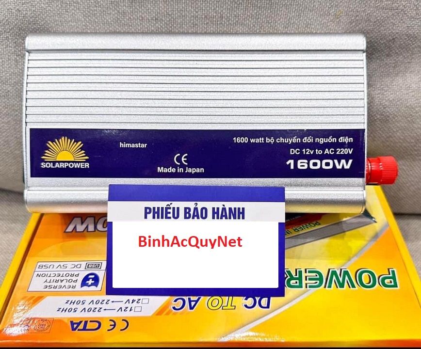  Bộ kích điện, chuyển ngồn ắc quy 12V sang 220V công suất 1200W 