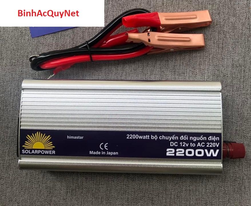  Bộ kích điện chuyển ngồn ắc quy 12V sang 220V Công suất 1800W 