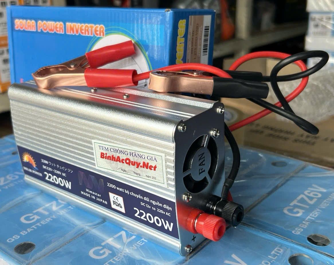 Bộ Kích điện Chuyển ngồn ắc quy 12V DC sang 220V AC công suất 2200W