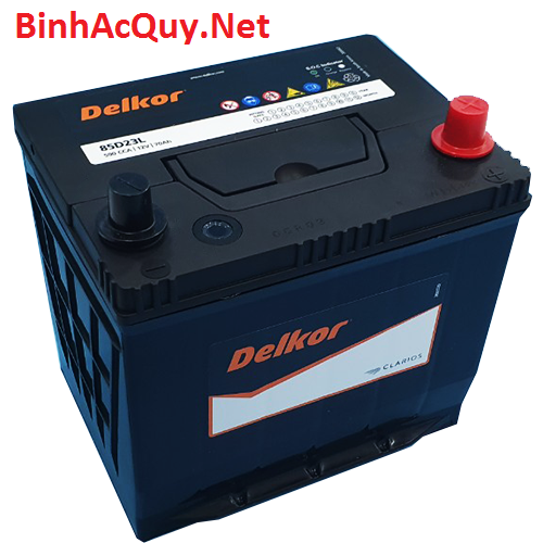 Bình ắc quy khô Delkor 12V-70AH | Mã 85D23L