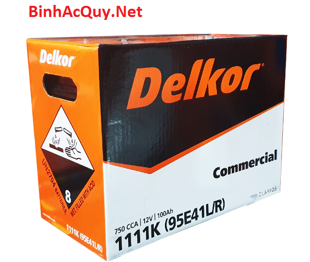 Bình ắc quy khô Delkor 12V-100AH | Mã 1111K 