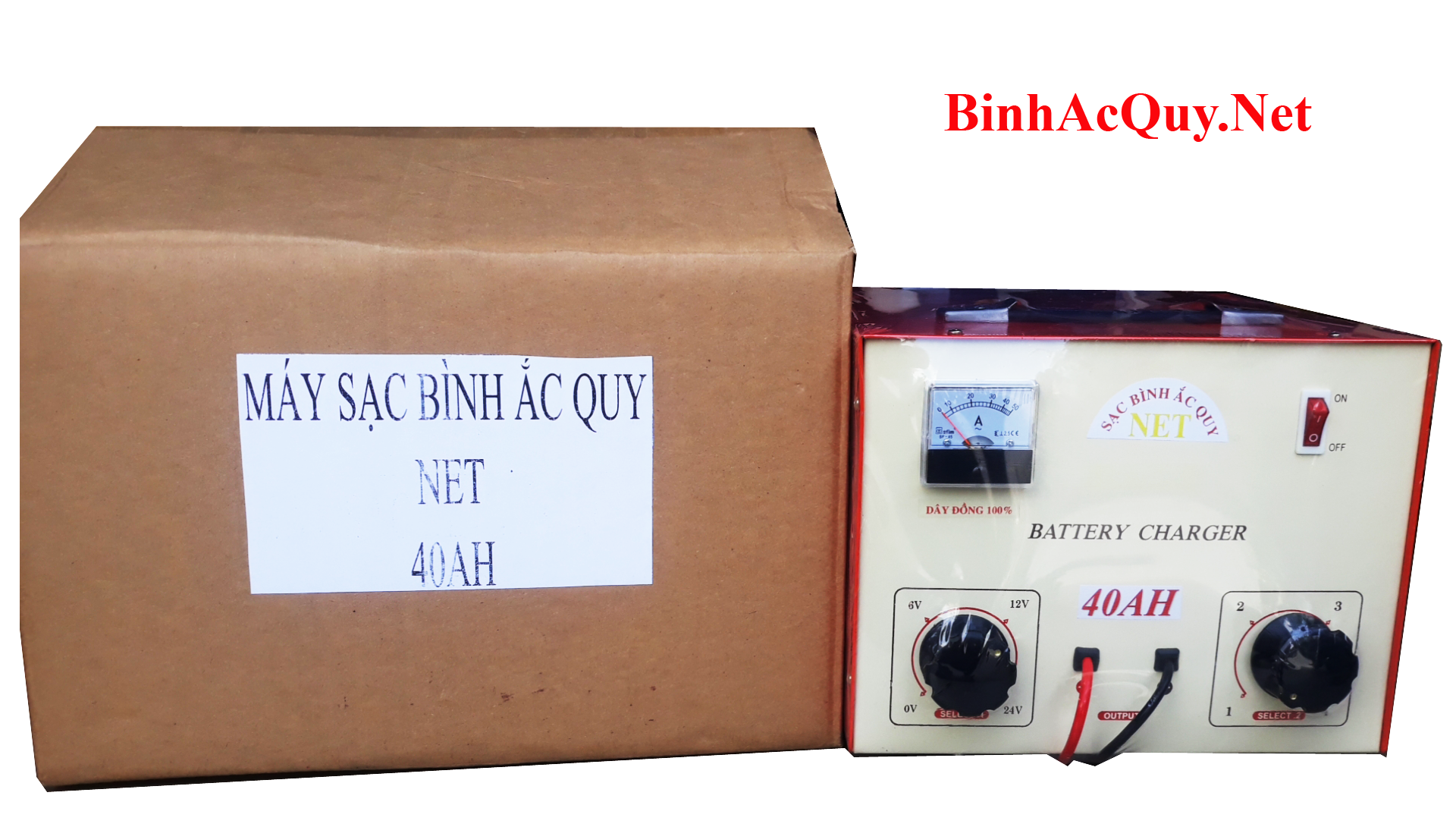  Máy sạc bình ắc quy NET 40A 