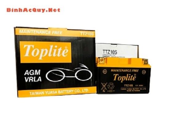 Bình ắc quy Mô tô Yuasa 12V-10.6AH | Mã Toplite TTZ10S