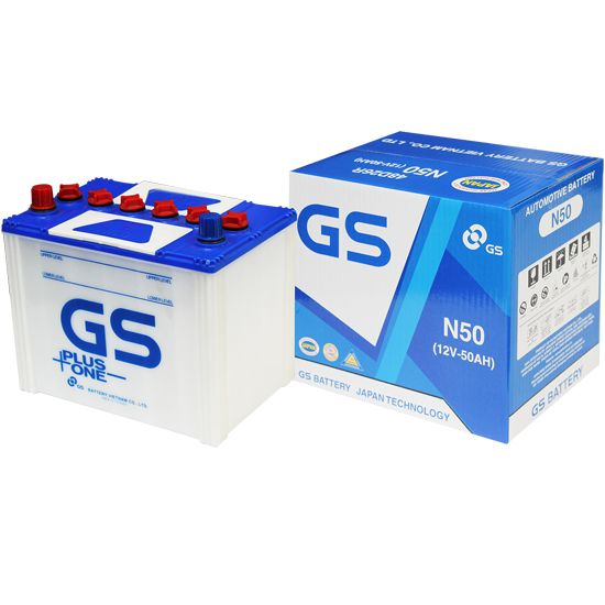  Bình ắc quy Nước GS 12V-50AH | Mã N50 