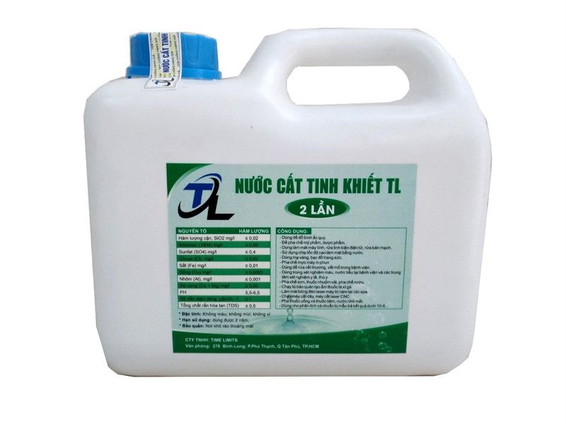 Nước Cất Châm thêm bình ắc quy TL 2 Lần ( 2 Lít )