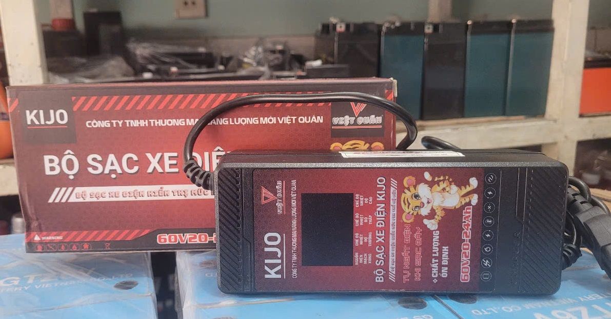 Bộ sạc ắc quy xe Máy điện 60V-20Ah