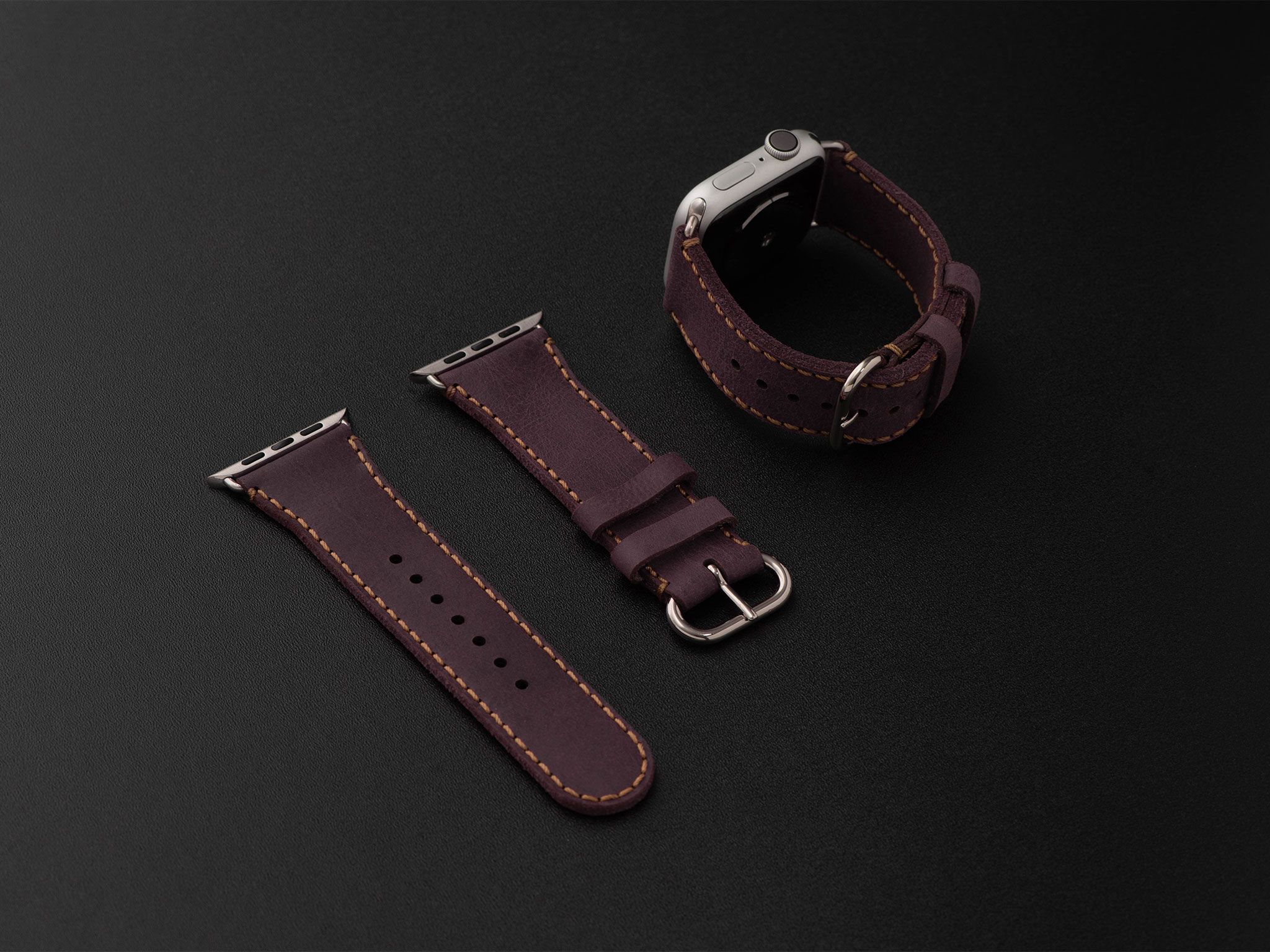 Dây da SEN Apple Watch size nhỏ (38/42mm) - Adapter Trắng