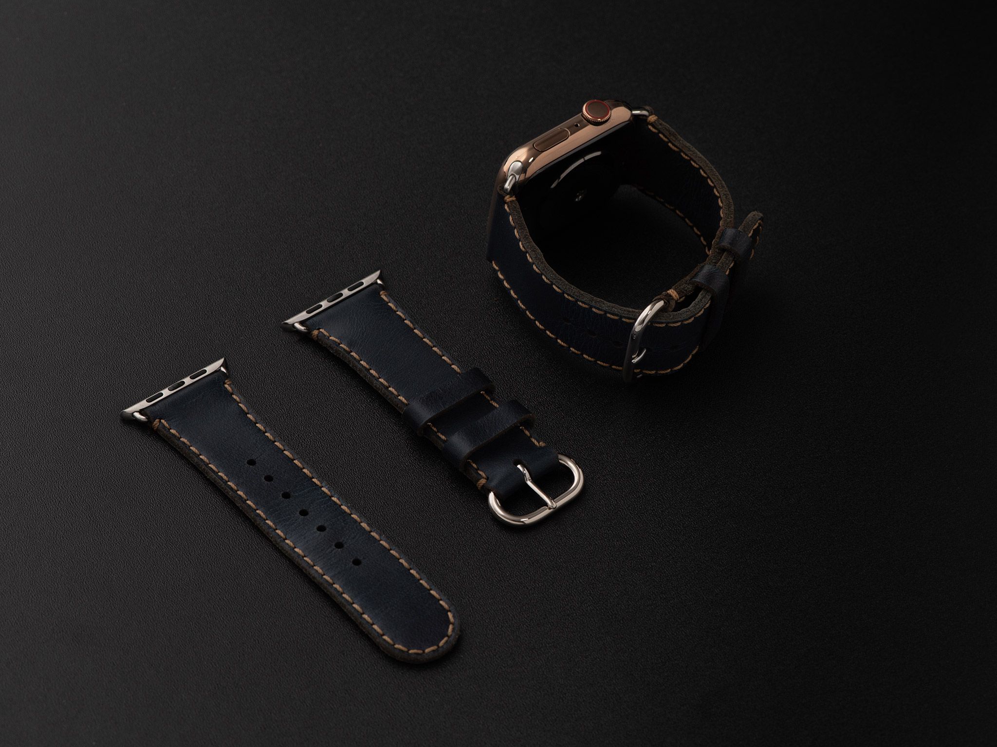 Dây da SEN Apple Watch size nhỏ (38/42mm) - Adapter Trắng
