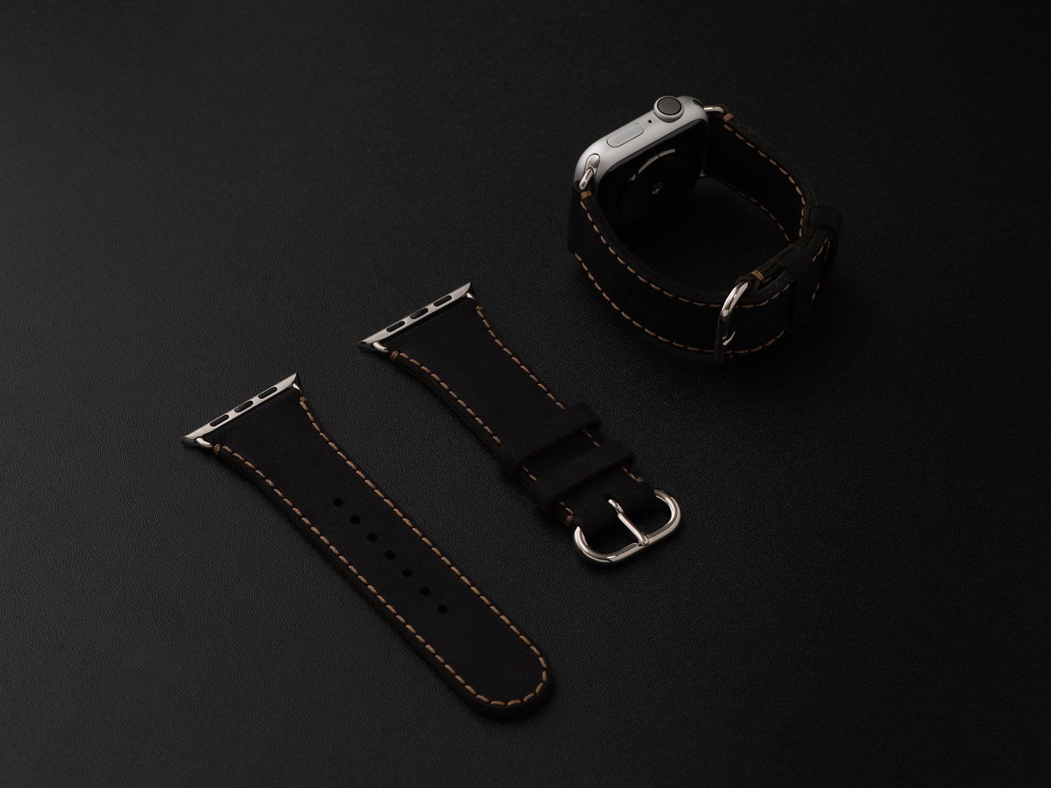 Dây da SEN Apple Watch size nhỏ (38/42mm) - Adapter Trắng