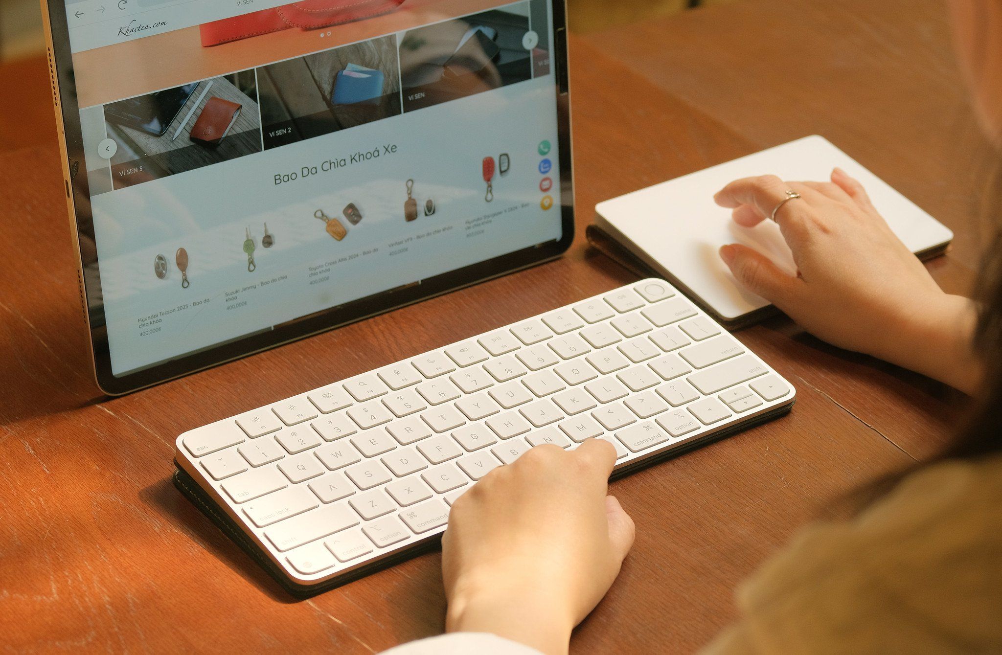 Ốp da Apple Magic Keyboard và Magic Trackpad