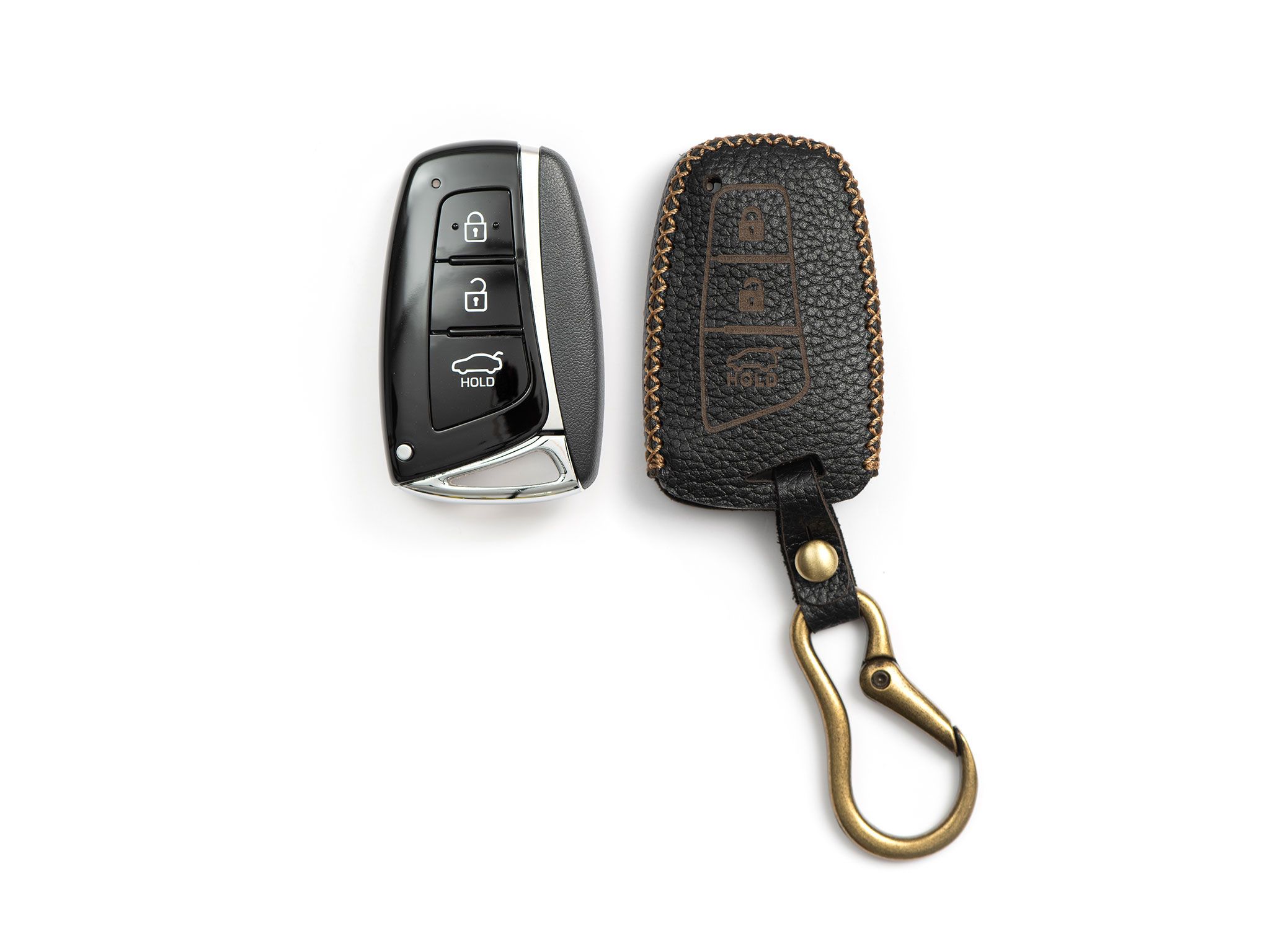 Hyundai Genesis - Bao da chìa khóa (móc carabiner)
