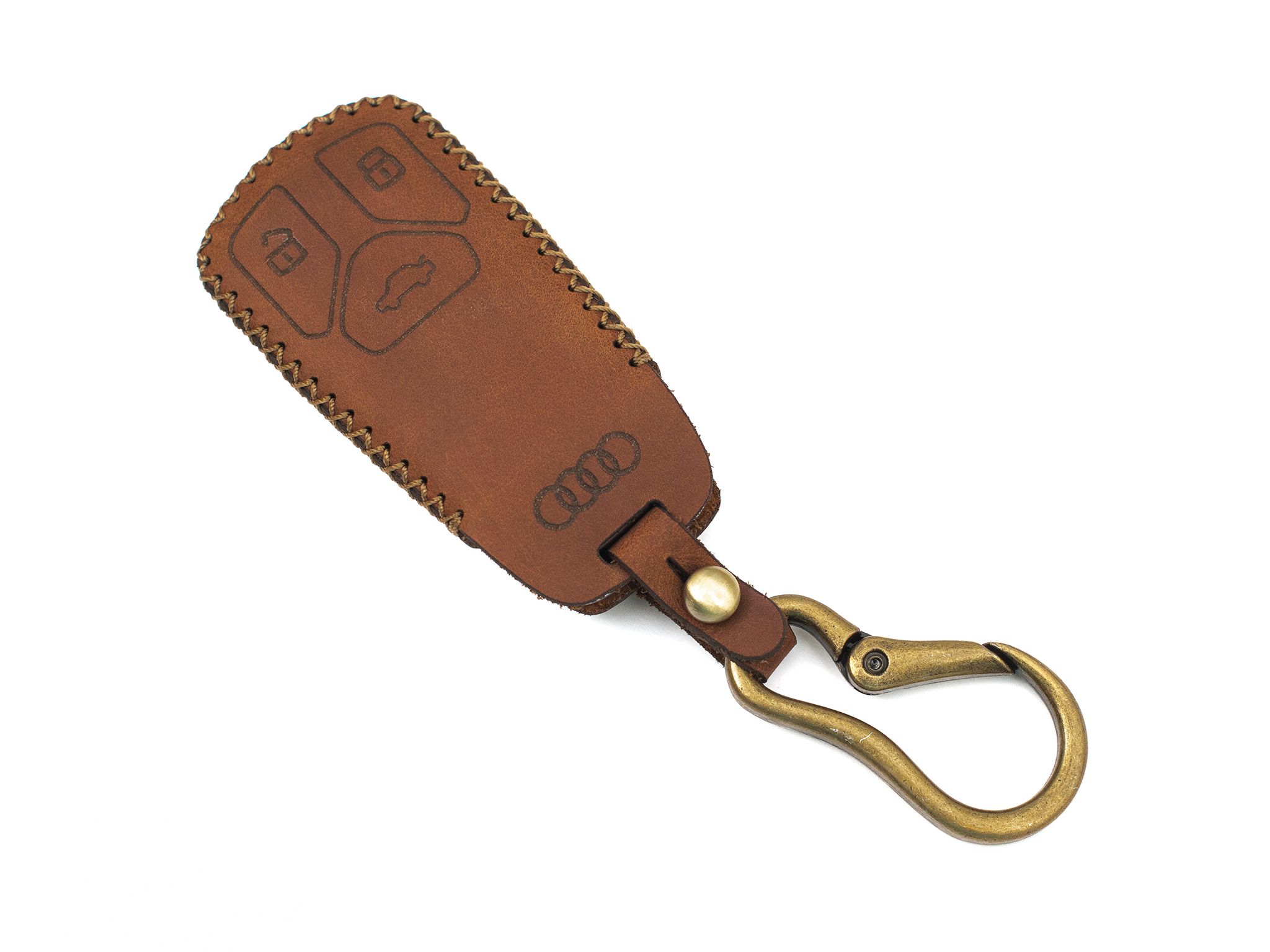 Audi Q4 - Bao da chìa khóa (móc carabiner)