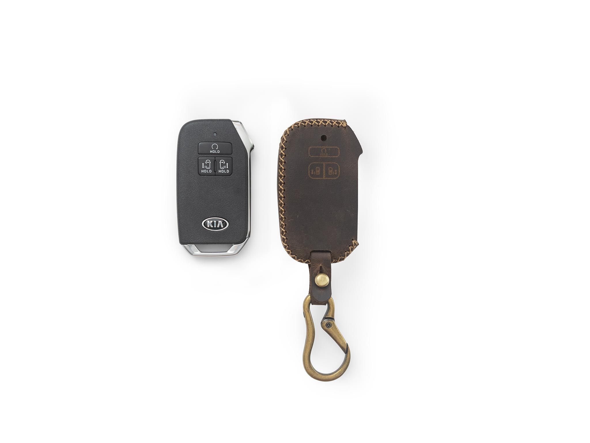 Kia Carnival - Bao da chìa khóa (móc carabiner)