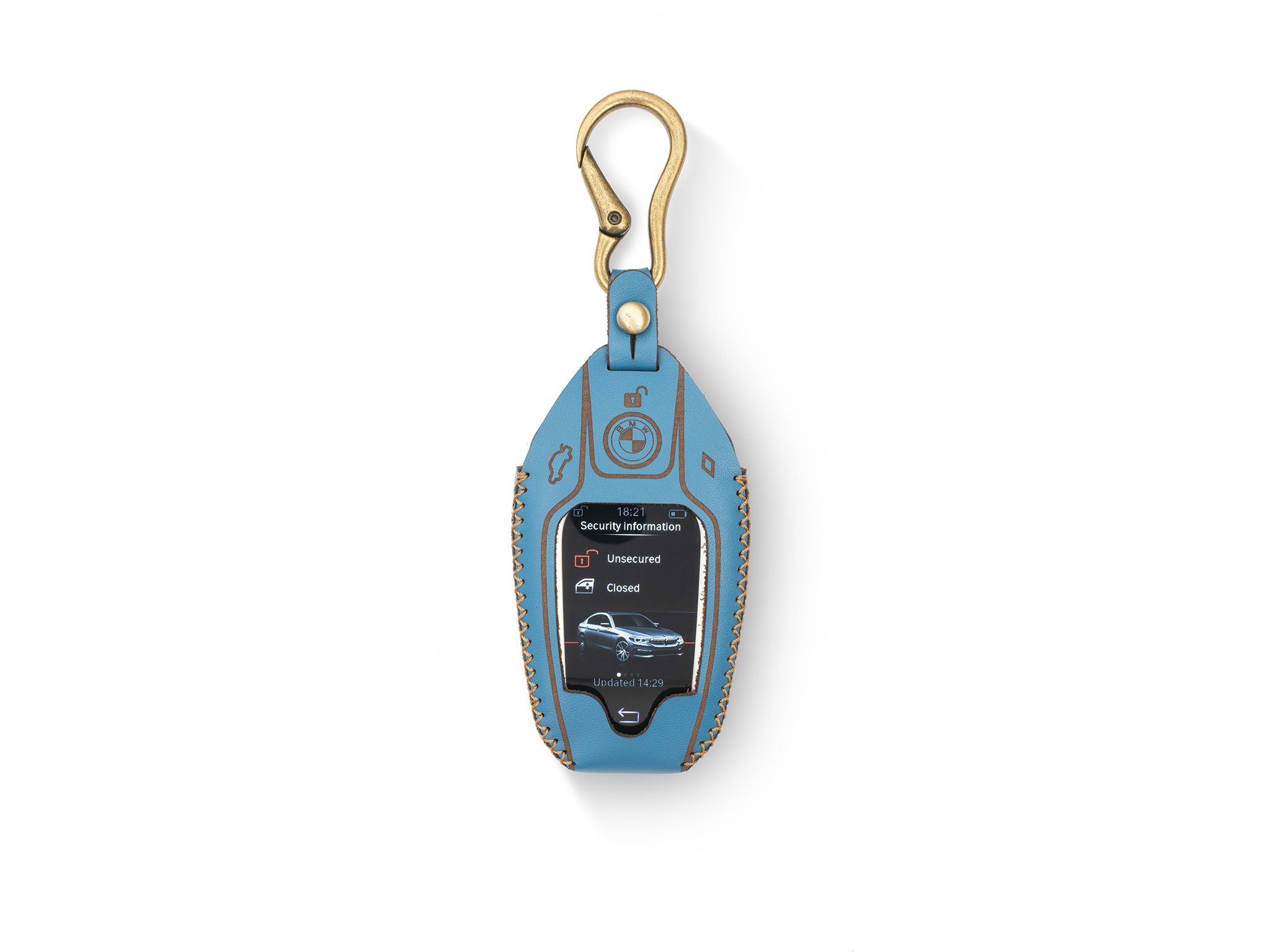 BMW series 5 - Bao da chìa khoá (móc carabiner)