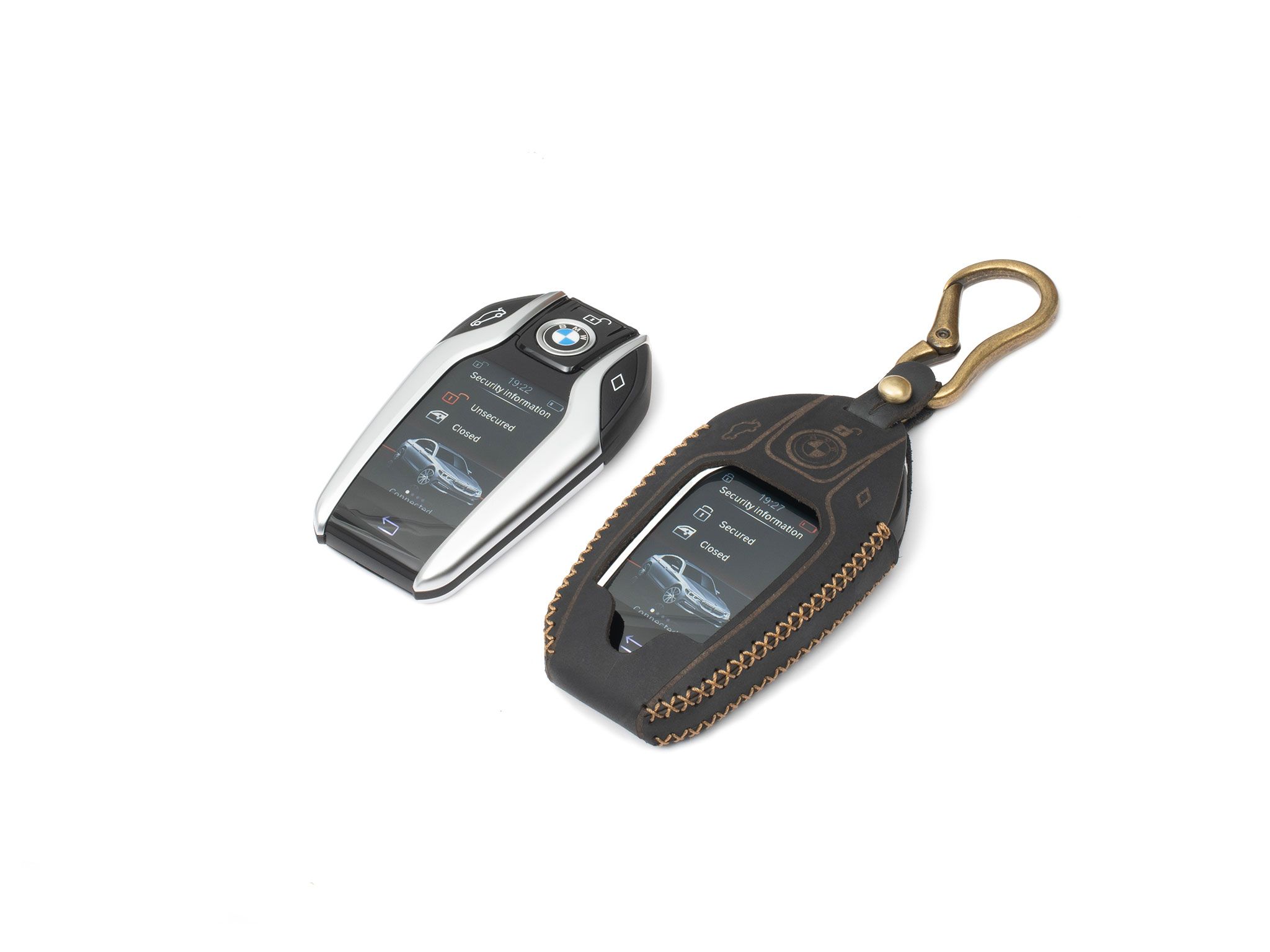 BMW series 5 - Bao da chìa khoá (móc carabiner)