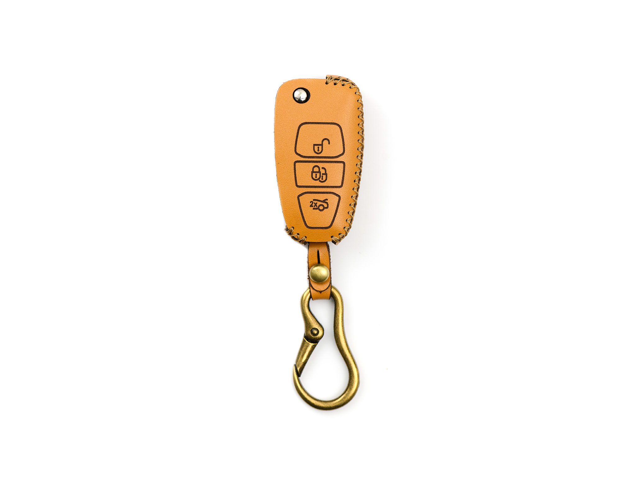  Ford Ecosport, Focus, Fiesta (2012-2015) - Bao da chìa khóa (móc carabiner) 